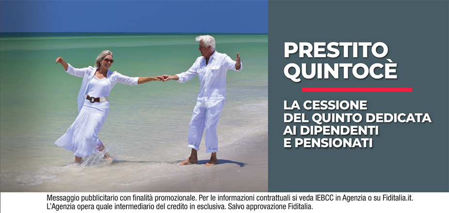 Agenzia Nidasio Pietro Fiditalia | Vigevano | Cessione del Quinto Quintocè - Un consulente dedicato per i progetti di dipendenti e pensionati. Messaggio pubblicitario con finalità promozionale. Per le informazioni contrattuali si veda IEBCC in Agenzia o su Fiditalia. it. L’Agenzia opera quale intermediario del credito in esclusiva. Salvo approvazione Fiditalia.